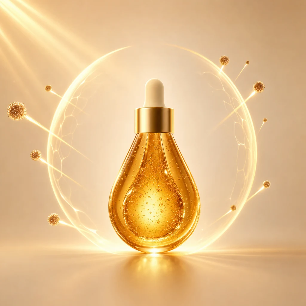 Antioxidační štít vitamínu C, E a kyseliny ferulové