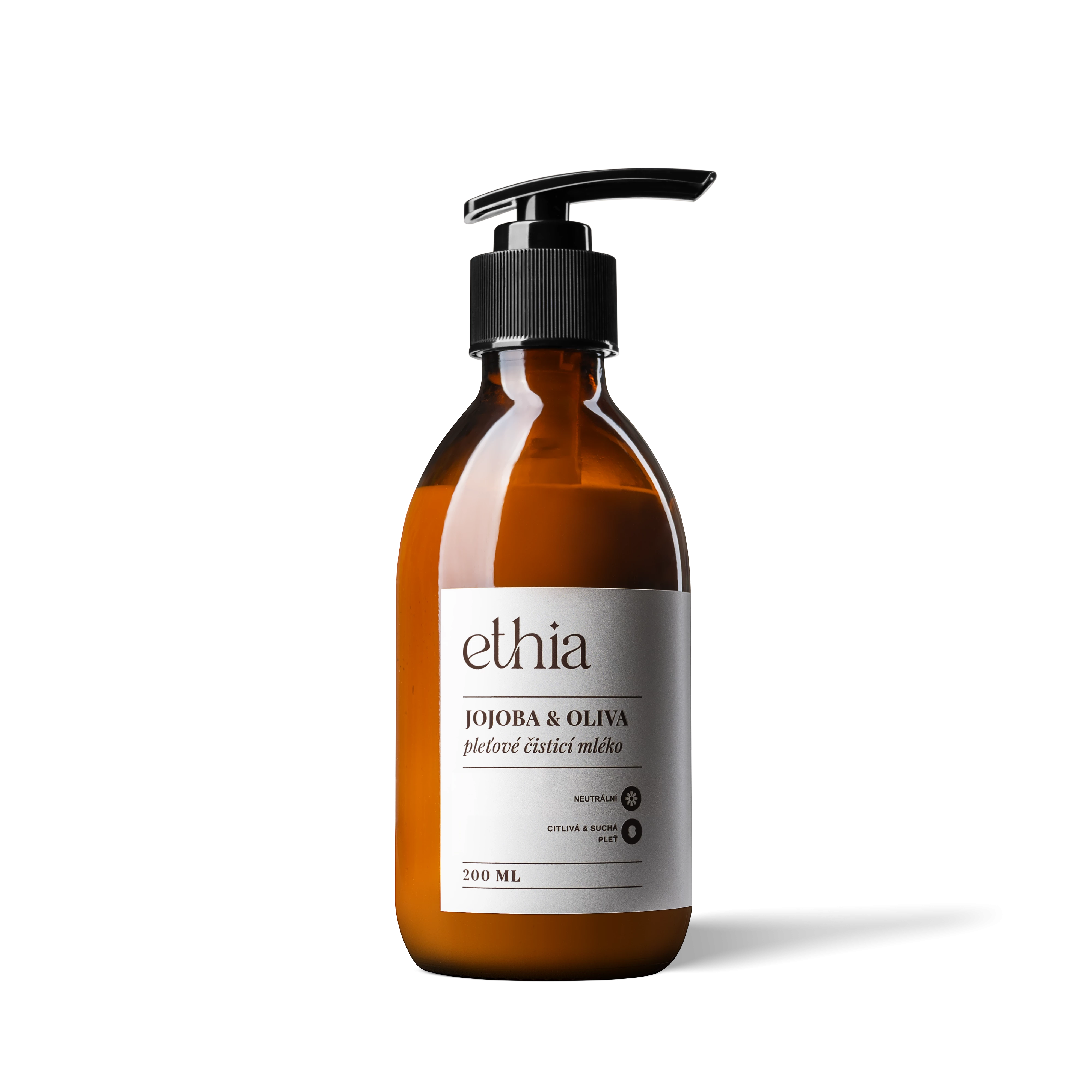 Pleťové čisticí mléko s jojobou a olivou